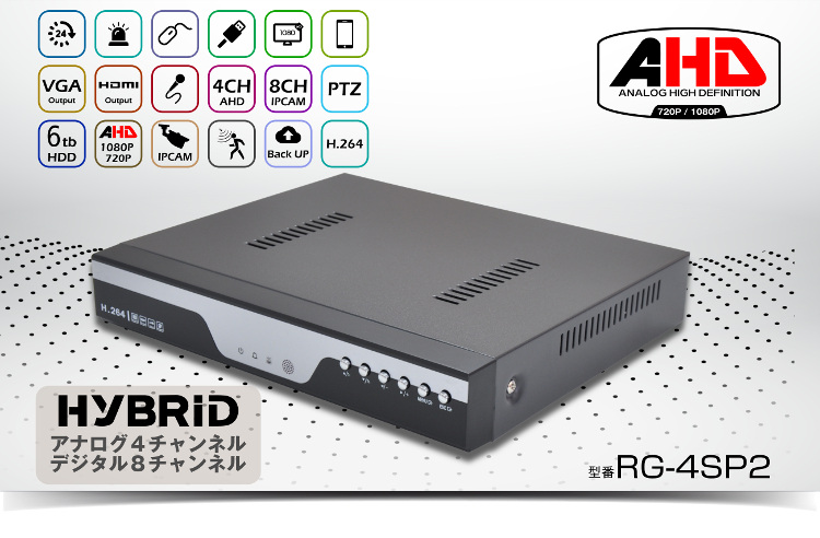 RG-4SP2 防犯カメラレコーダー